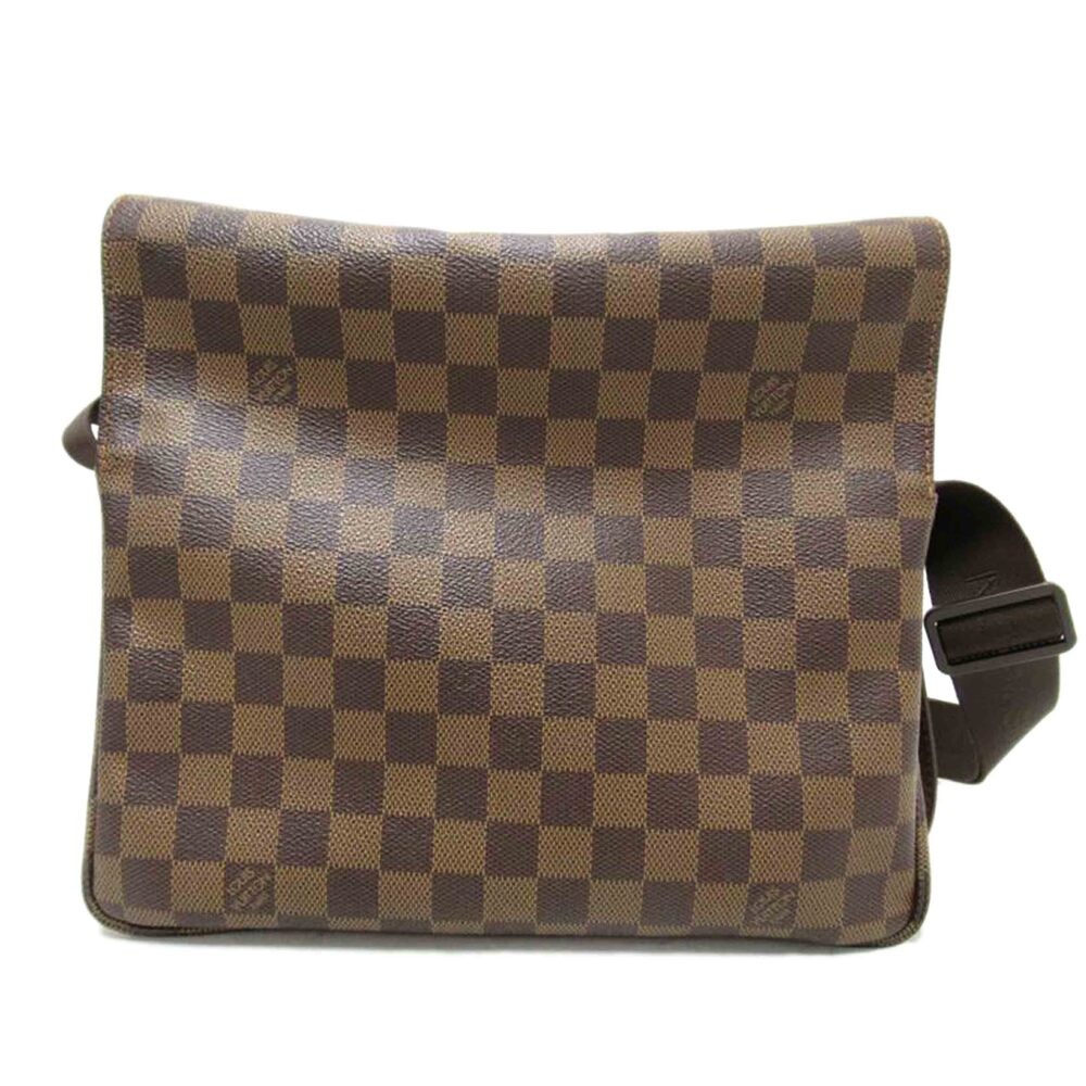 Louis Vuitton Naviglio Damier Canvas Leather Ebene Brown